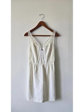 Sandro White Studded Mini Dress (1)